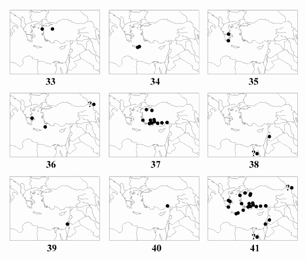 Distribution maps